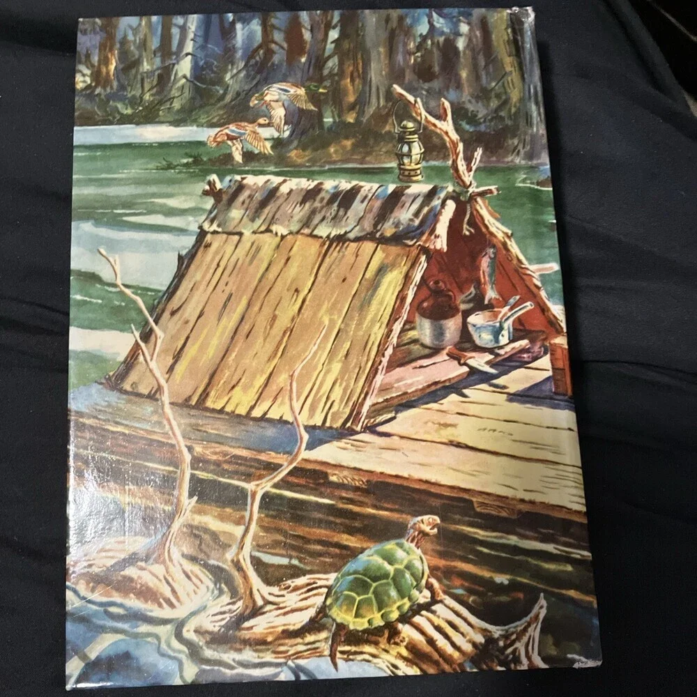 Mark Twain Vintage 1955 Adventures of Huckleberry Finn Book -Whitman Publishing-